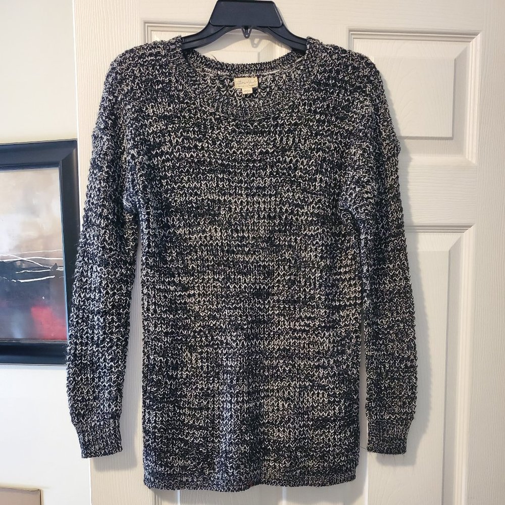 Ultra Flirt Black and White Knit Sweater